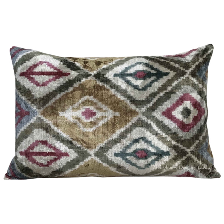 Metrohouse Designs Ellison Velvet Lumbar Pillow Cover & Insert